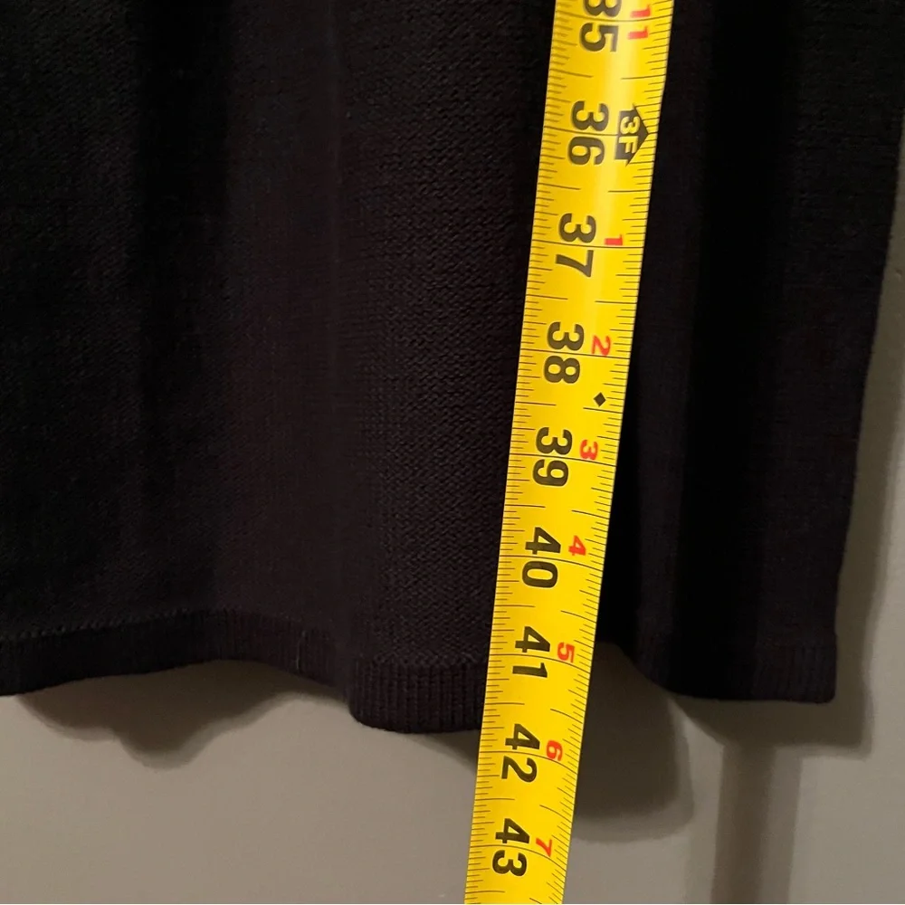 NWT Calvin Klein Sz Med Black Cut-Out Mid-Calf Sweater Dress!